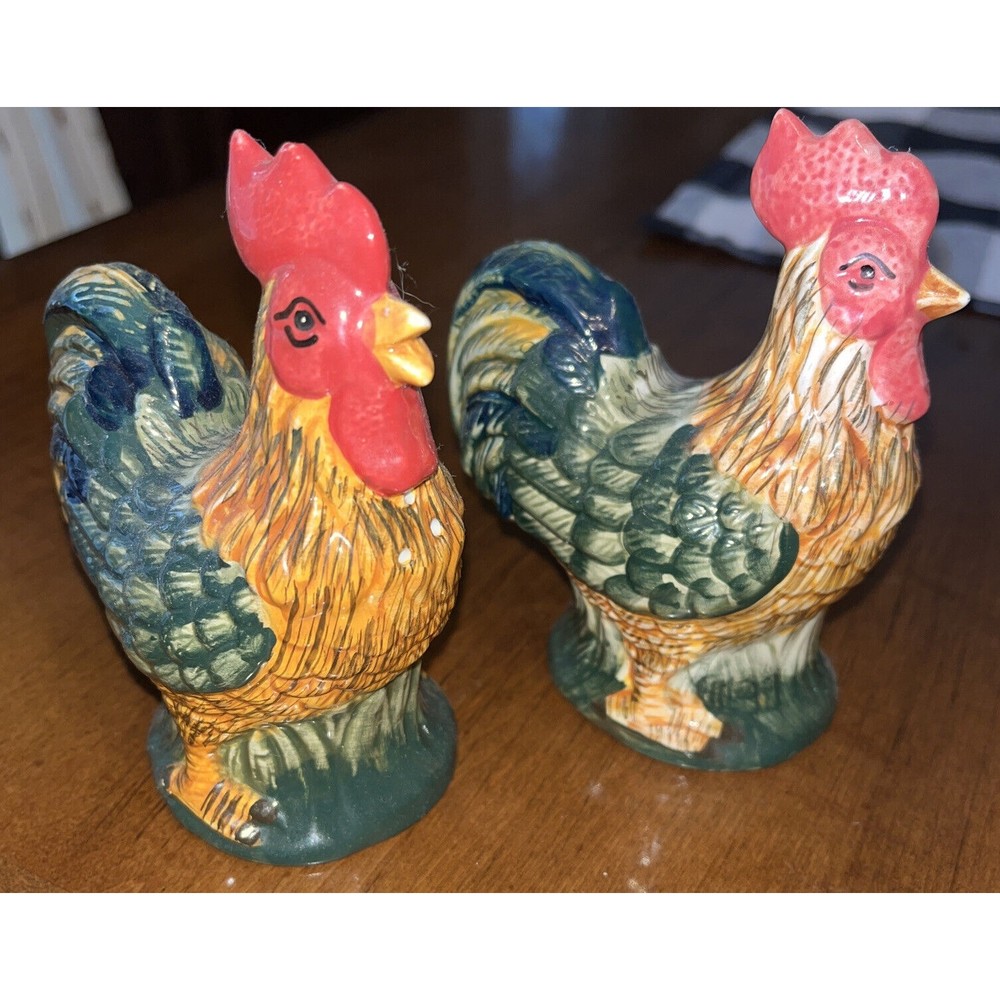 Rooster Salt and Pepper Shakers Farmhouse Country